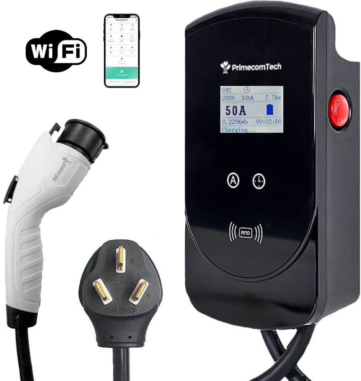 Level 2  EV Charger - 50 or 80 Amp 50 Feet Cord Lengths