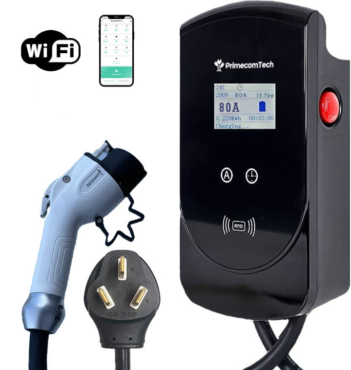 Level 2  EV Charger - 50 or 80 Amp 50 Feet Cord Lengths