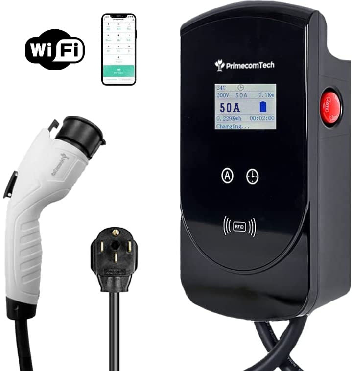 Level 2  EV Charger - 50 or 80 Amp 50 Feet Cord Lengths