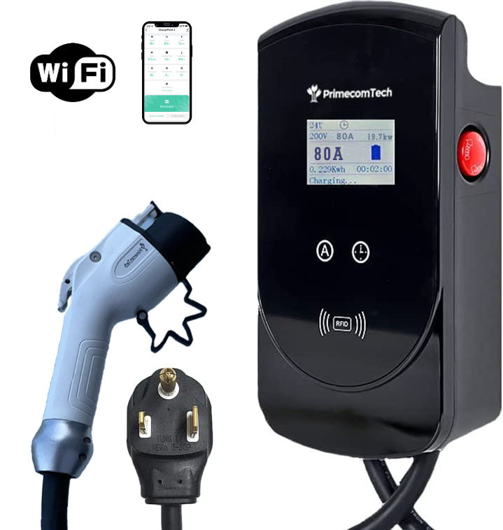 Level 2  EV Charger - 50 or 80 Amp 50 Feet Cord Lengths