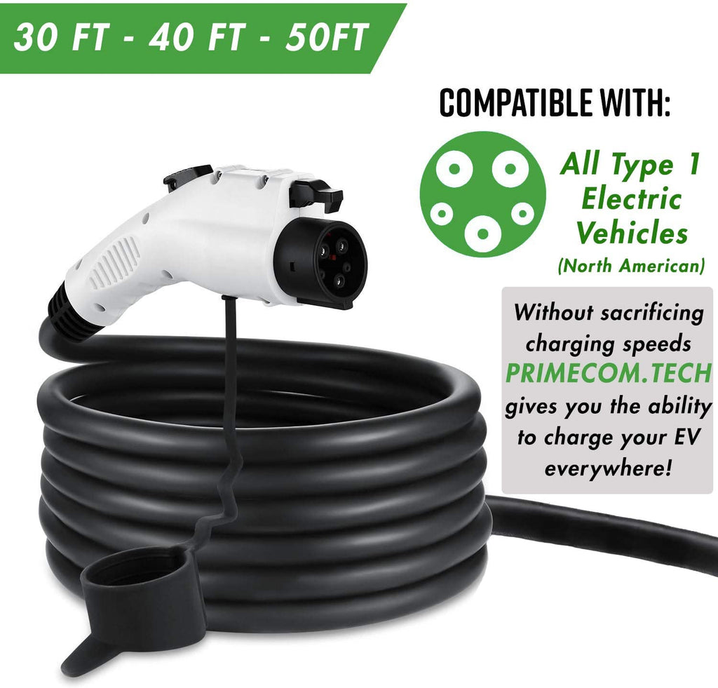 Level 2 EV Charger 220 Volt 40 & 48 Amp - Car Charger  30 - 40 - 50 Feet