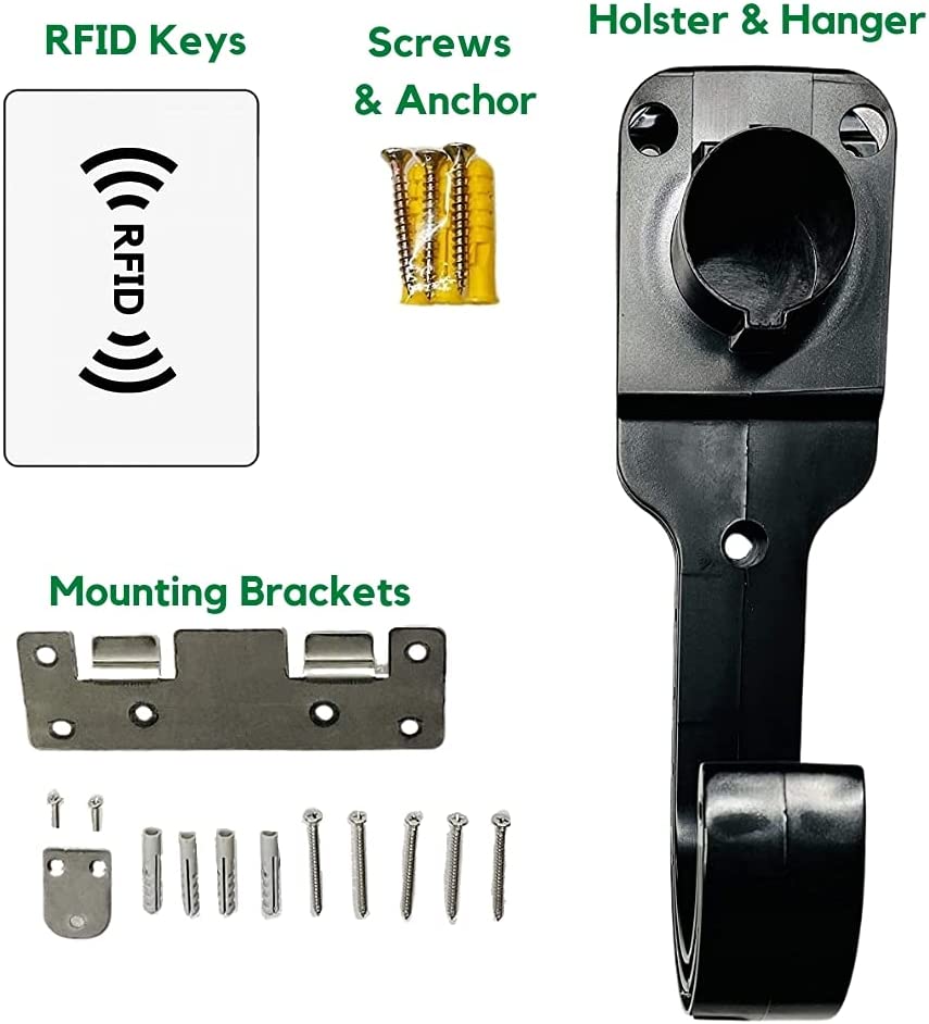 Level 2 EV Charger 80 Amp - 277/480 Volt AC 2/3 Phase J1772 - 50 Feet Cord Lengths