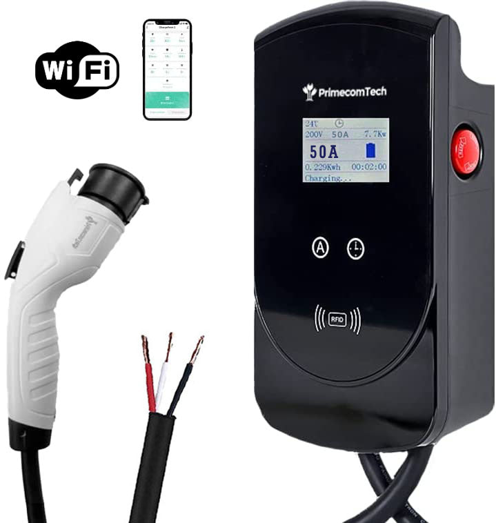 Level 2  EV Charger - 50 or 80 Amp 50 Feet Cord Lengths