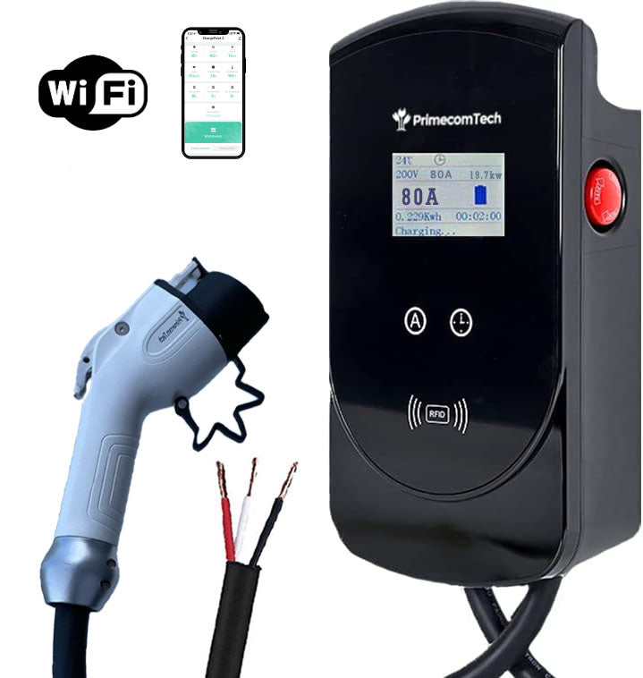 Level 2  EV Charger - 50 or 80 Amp 50 Feet Cord Lengths