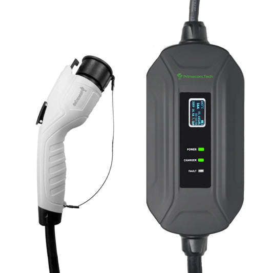 Level 2 EV charger 24 AMP Amperage Adjustable: 10A - 16A - 24A