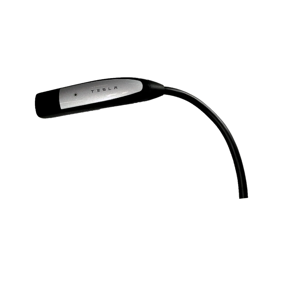 Tesla Gen 2 charger Universal Mobile Connector UMC charging with 220-Volt and 110-Volt adapters.