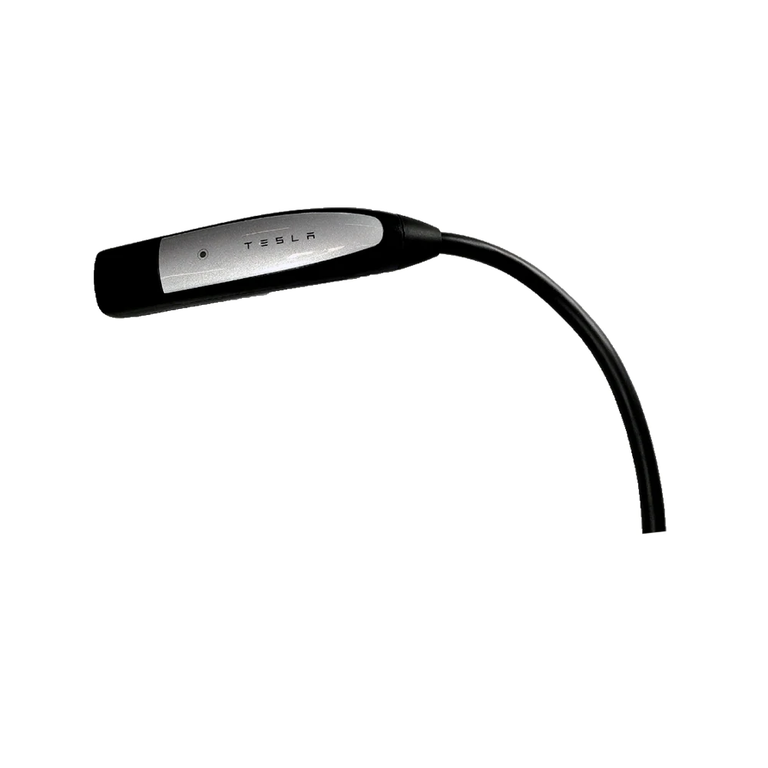 Tesla Gen 2 charger Universal Mobile Connector UMC charging with 220-Volt and 110-Volt adapters.